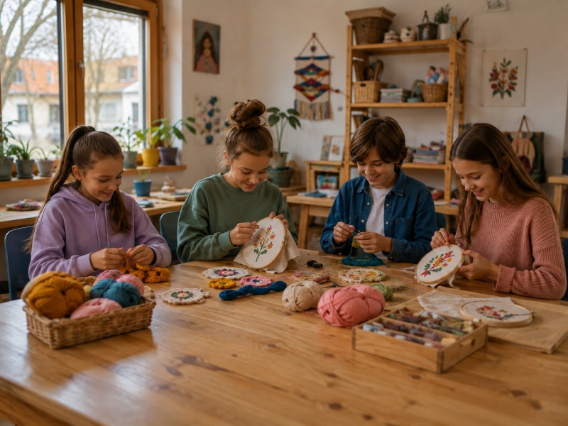 Vyšívání, háčkování a ruční práce